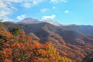 노고단 종석대에서 본 첫눈 내린 지리산