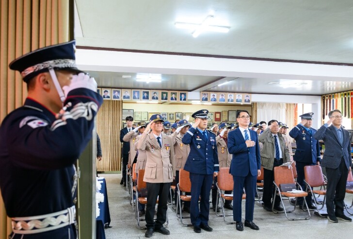 남해군 제80주기 미 공군 영령 추모...