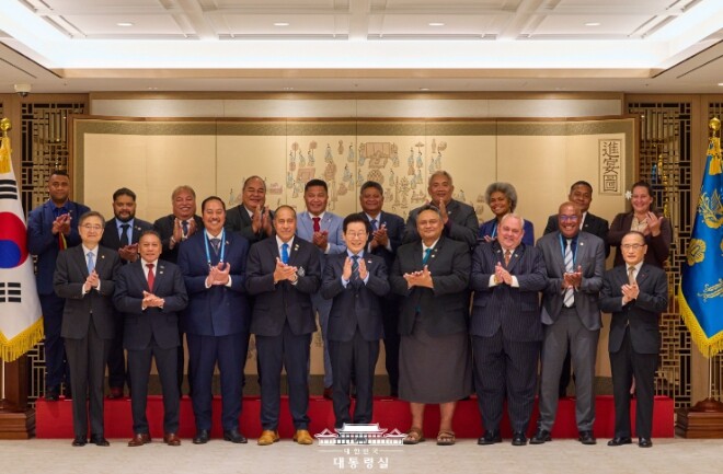 이재명 대통령, 태평양도서국 외교장관...